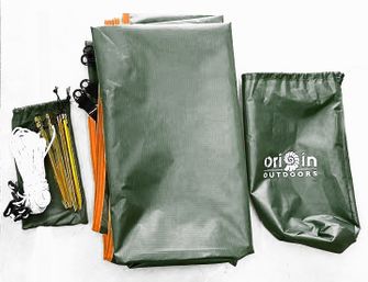 Plandeka Origin Outdoors Ripstop Pro z punktami do zawieszania i ochroną przed promieniowaniem UV