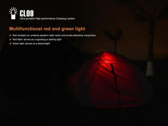 Fenix mini-latarka CL09 czarna, 200 lumenów