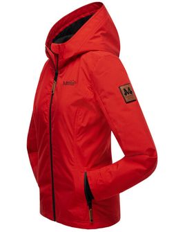 Marikoo Damska kurtka przejściowa z kapturem BROMBEERE, czerwona
