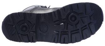 Niemieckie buty bojowe ze skórzaną podszewką, czarne