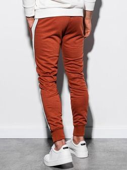 Ombre spodnie dresowe męskie P865, kolor ceglasty
