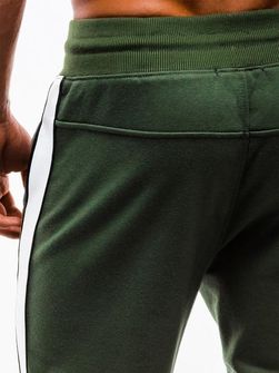 Ombre spodnie dresowe męskie P865, zielony