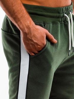 Ombre spodnie dresowe męskie P865, zielony