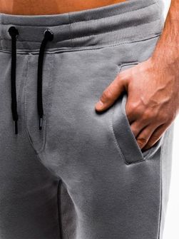 Ombre spodnie dresowe męskie P866, szary