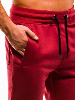 Ombre spodnie dresowe męskie P866, czerwony