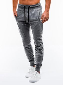 Ombre spodnie dresowe męskie P867, siwy