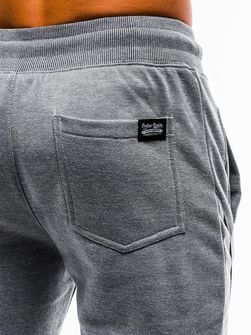 Ombre spodnie dresowe męskie P867, siwy