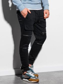 Ombre spodnie dresowe męskie P901, czarny