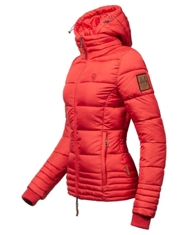 Marikoo SOLE Damska kurtka zimowa z kapturem, czerwona