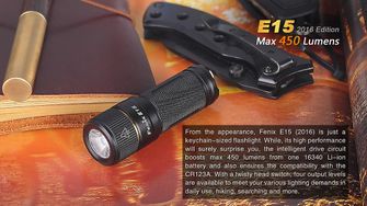 Fenix latarka LED E15 XP-G2, 450 lumenów