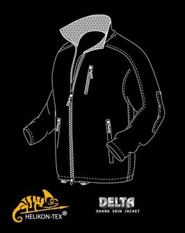 Kurtka Helikon Delta SoftShell Shark Skin Jacket Black