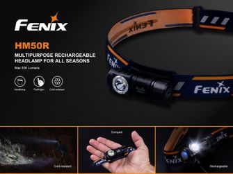 Latarka czołowa Fenix HM50R, 500 lumenów