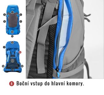 Husky Rony plecak turystyczny 50 l, niebieski