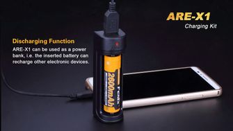 Fenix ARE-X1 ładowarka USB (Li-ion) + akumulator 2600 mAh