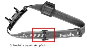 Zestaw czarnych pasków Fenix ​​AFH-02 do latarek czołowych Fenix