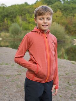 Dziecięca bluza z kapturem Husky Artic Zips K czerwono-czarno-niebieska