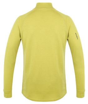 Męska bluza z merynosów Husky Aron Zip M, w kolorze limonkowej zieleni