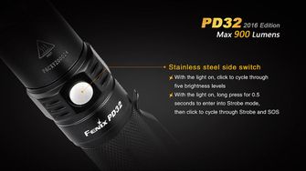 Fenix latarka LED PD32 XP-L, 900 lumenów