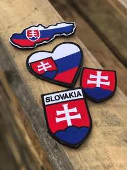 Naszywka słowacki emblemat serca, 7x7cm