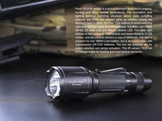 Taktyczna latarka LED Fenix TK25 IR, 1000 lumenów
