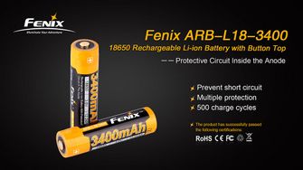 Akumulator Fenix 18650 3400mAh Li-Ion