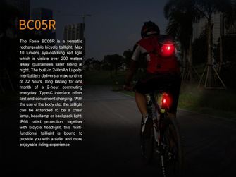 Fenix BC05R akumulatorowa lampka rowerowa, 10 lumenów