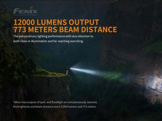 Mocna latarka Fenix LR40R