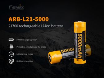 Fenix 21700 akumulator Li-Ion, 5000 mAh