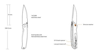 Nóż składany Ruike P661-B