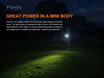 Fenix mini latarka E01 V2.0