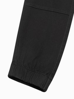 Męskie spodnie cargo Ombre Jogger V18 P886, czarne