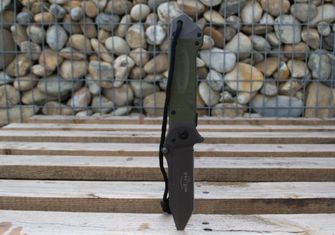 Nóż składany Mil-Tec DA35 Micarta 22cm oliwkowy