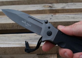 Nóż składany Mil-Tec DA35 Micarta 22cm czarny