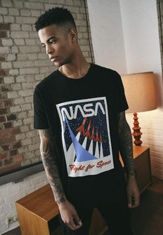 NASA męska koszulka Fight for space, czarna