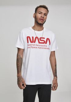 NASA męska koszulka Wormlogo, biała