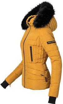 Navahoo Adele damska kurtka zimowa z kapturem, żółta