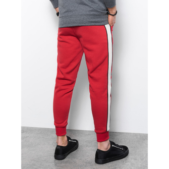 Ombre spodnie dresowe męskie P865, kolor czerwony