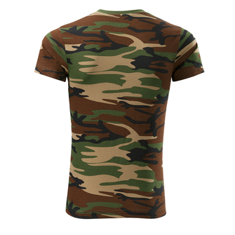 DRAGOWA koszulka z krótkim rękawem punisher, camouflage 160g/m2