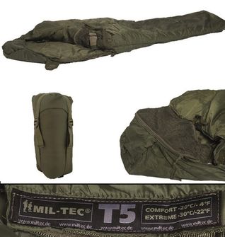 Mil-tec Tactical T5 śpiwór -23°C, oliwkowy