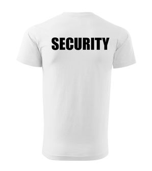 DRAGOWA  koszulka z napisem SECURITY, biała