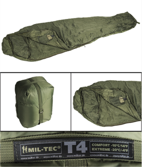 Mil-tec Tactical T4 śpiwór, oliwkowy 2/-19 °C