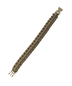 Mil-tec Survival bransoletka paracord 15mm, coyote