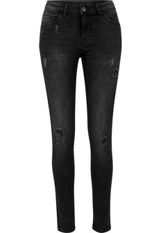 Damskie spodnie jeansowe Urban Classics, czarne