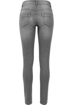 Damskie spodnie jeansowe Urban Classics, szare