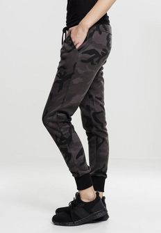 Urban Classics Camo Terry damskie spodnie dresowe, dark camo