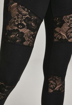 Urban Classics Laces Inset damskie legginsy, czarne