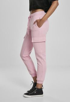 Urban Classics Cargo damskie spodnie dresowe, różowe