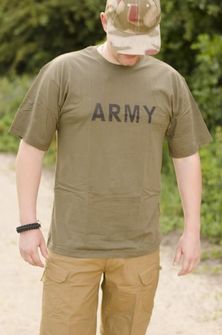 MFH koszulka z napisam ARMY, oliwkowa, 160g/m2