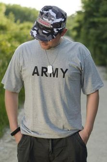 MFH koszulka z napisam ARMY, szara, 160g/m2