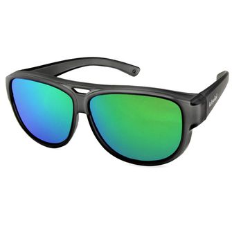 ActiveSol El Aviador Fitover-Child okulary przeciwsłoneczne z polaryzacją szare/czerwone